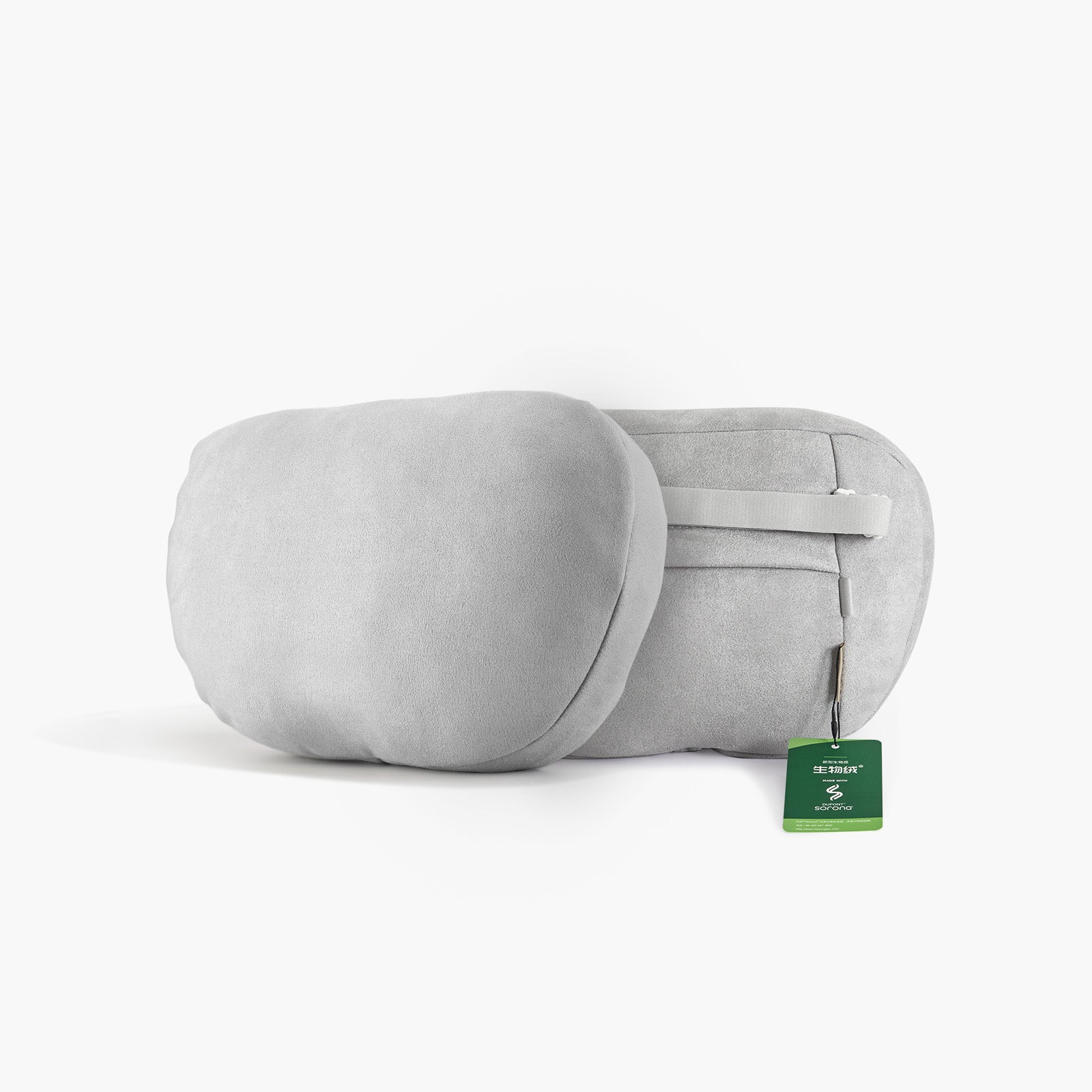 Soft Faux Suede Headrest Neck Pillow for Model 3/Y/S/X(Filled With Dupont™ Sorona® Sustainable Bio Fiber) - Image 10