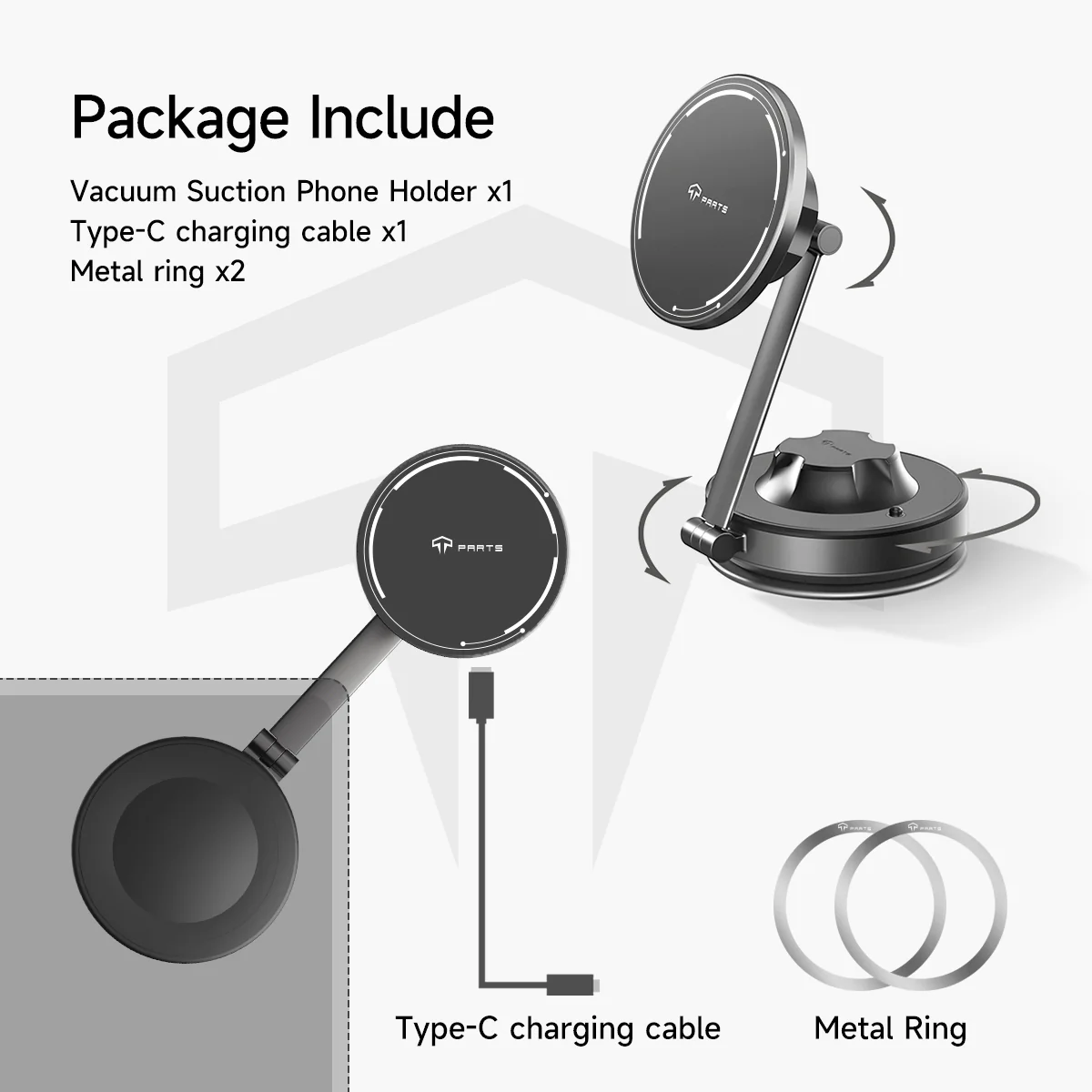 Vacuum Suction Phone Holder for Model 3/Y/S/X - Image 12
