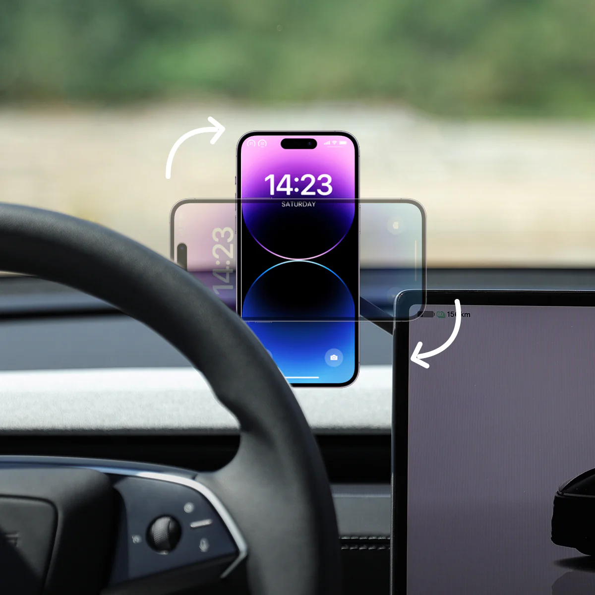 Vacuum Suction Phone Holder for Model 3/Y/S/X - Image 8