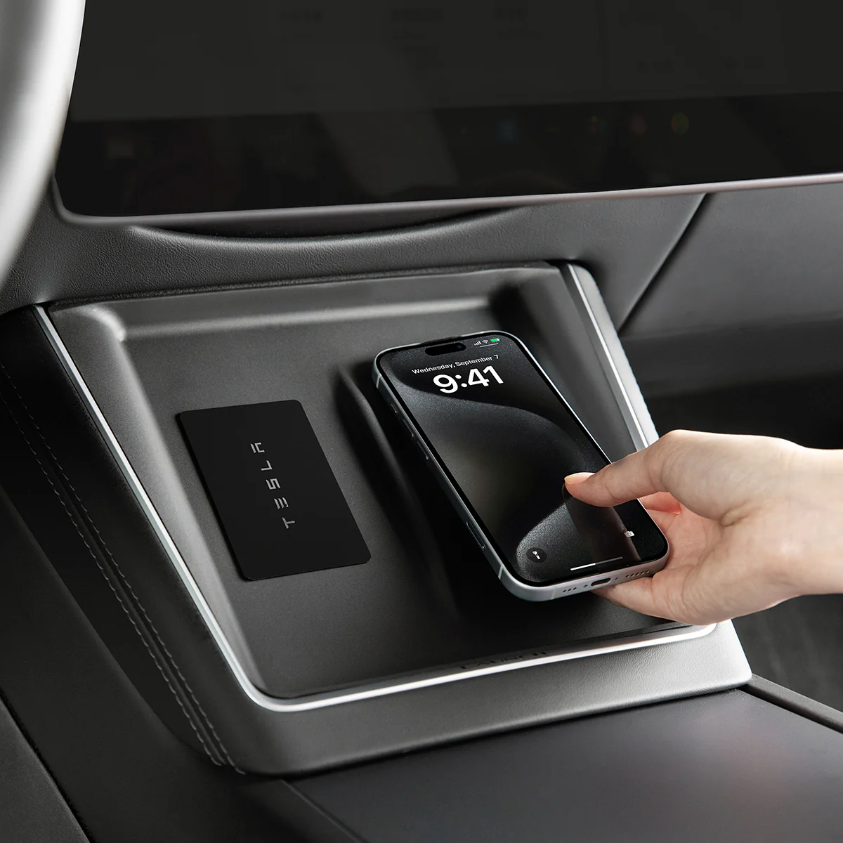 Center Console Wireless Charger Pad for Model Y - Image 3